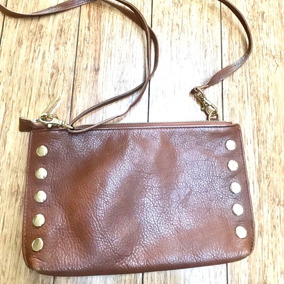 Hammitt Getty crossbody and clutch brown leather - Picture 1 of 7